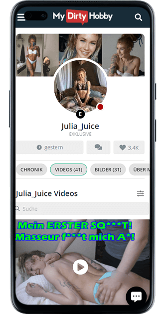 Julia Juice bei MyDirtyHobby
